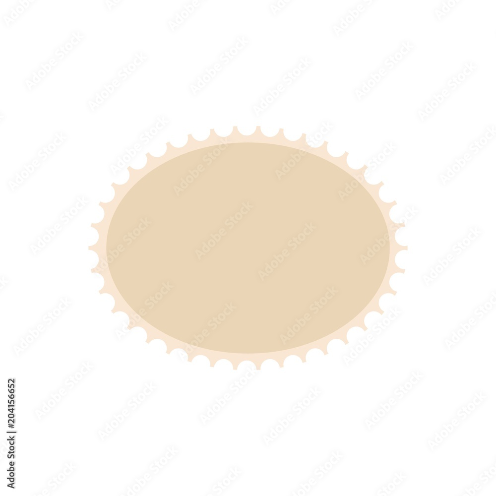 Postage stamp icon. Flat illustration of postage stamp vector icon for web