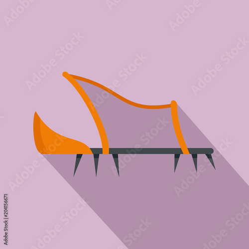 Shoe hiking tool icon. Flat illustration of shoe hiking tool vector icon for web design