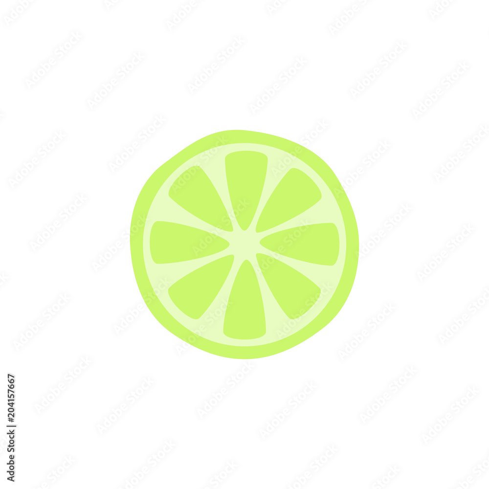 Lime lemon vector in flat style design. Vector illustration. Lime lemon vector in flat style design. Vector illustration.