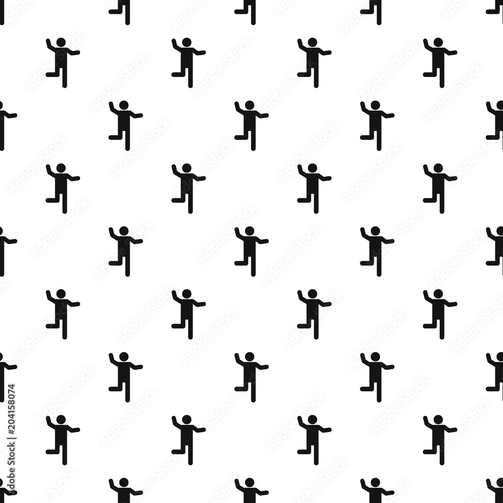 Stick figure stickman pattern vector seamless repeating for any web design Stick figure stickman pattern vector seamless repeating for any web design
