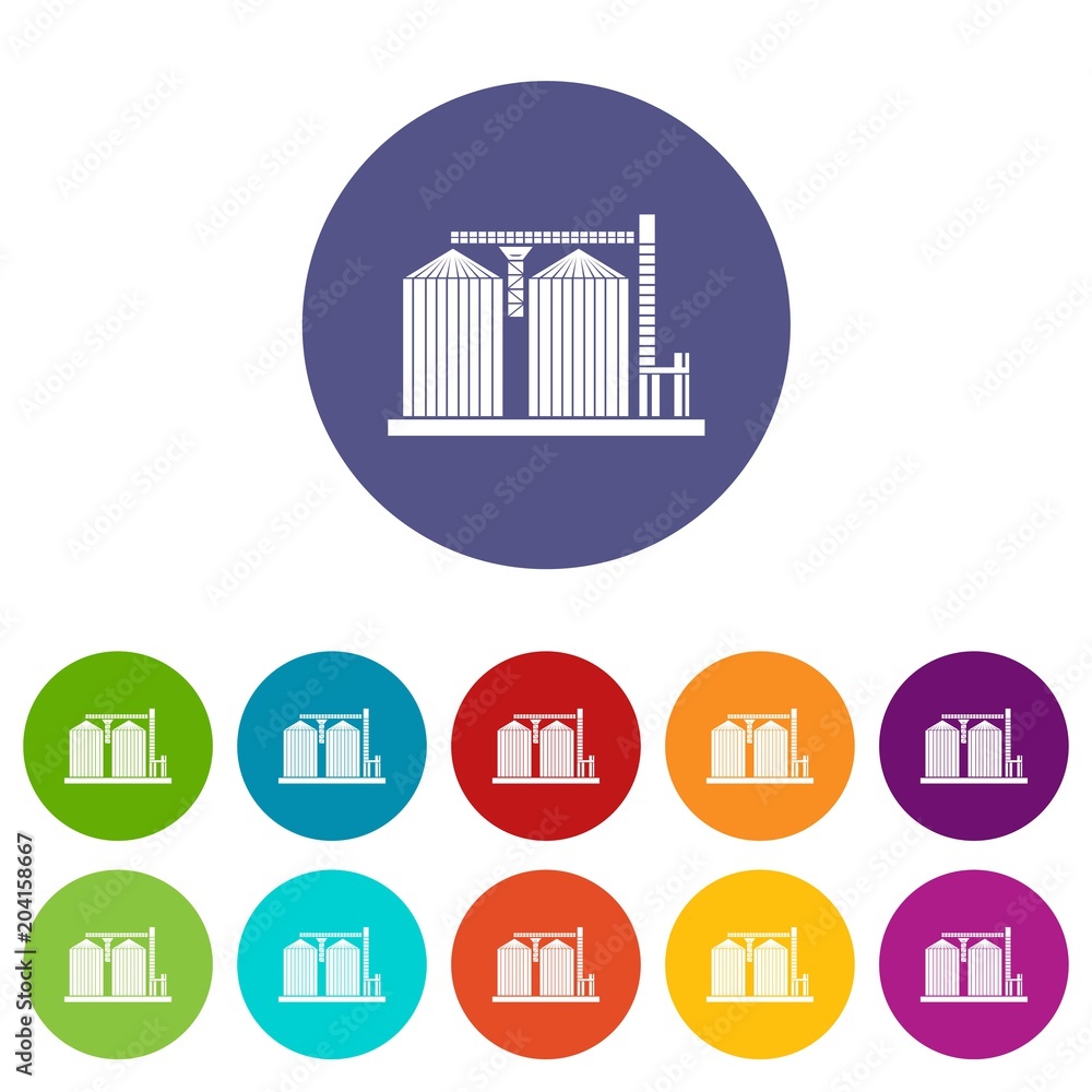 Tower plant icon, simple style Tower plant icon, simple style
