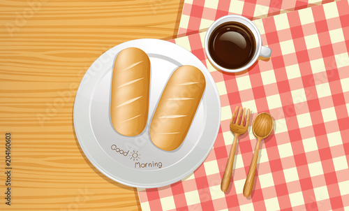 A Breakfast from Top View