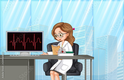 A Doctor in Modern Hospital