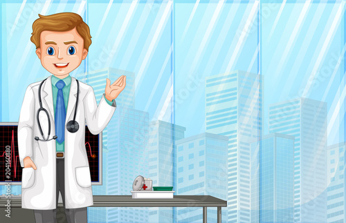 A Doctor in Modern Hospital