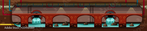City Underground Pipe Drain Systems