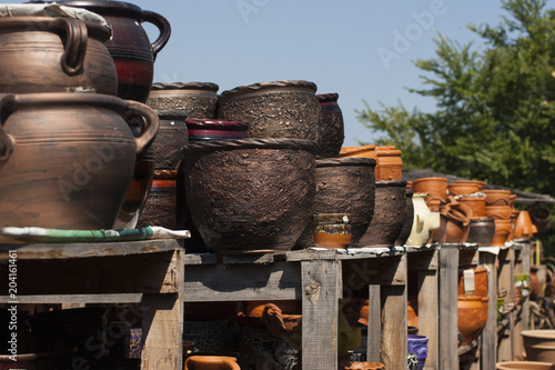 Wallpaper Mural Oriental bazaar. Old pottery. Exhibits ancient times. Torontodigital.ca