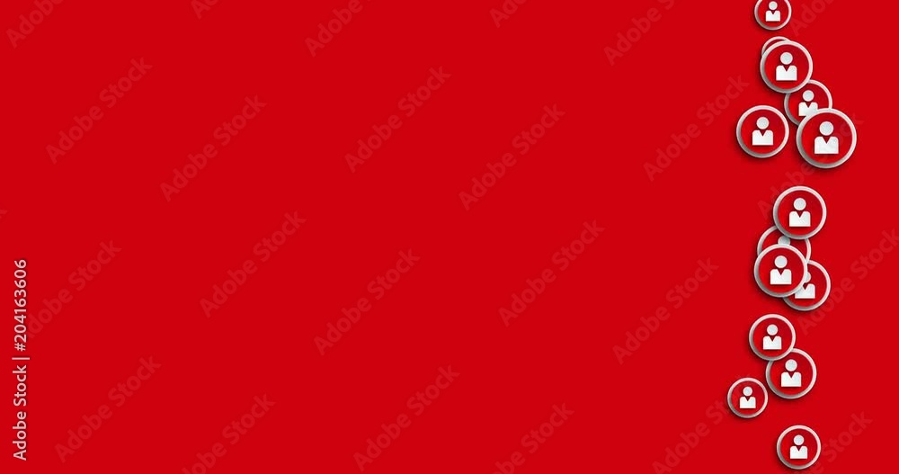 animation modern abstract man icons motion background. animation modern abstract man icons motion background.