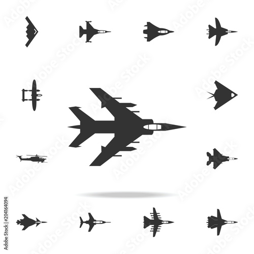 bombardment plane icon. Detailed set of army plane icons. Premium graphic design. One of the collection icons for websites, web design, mobile app