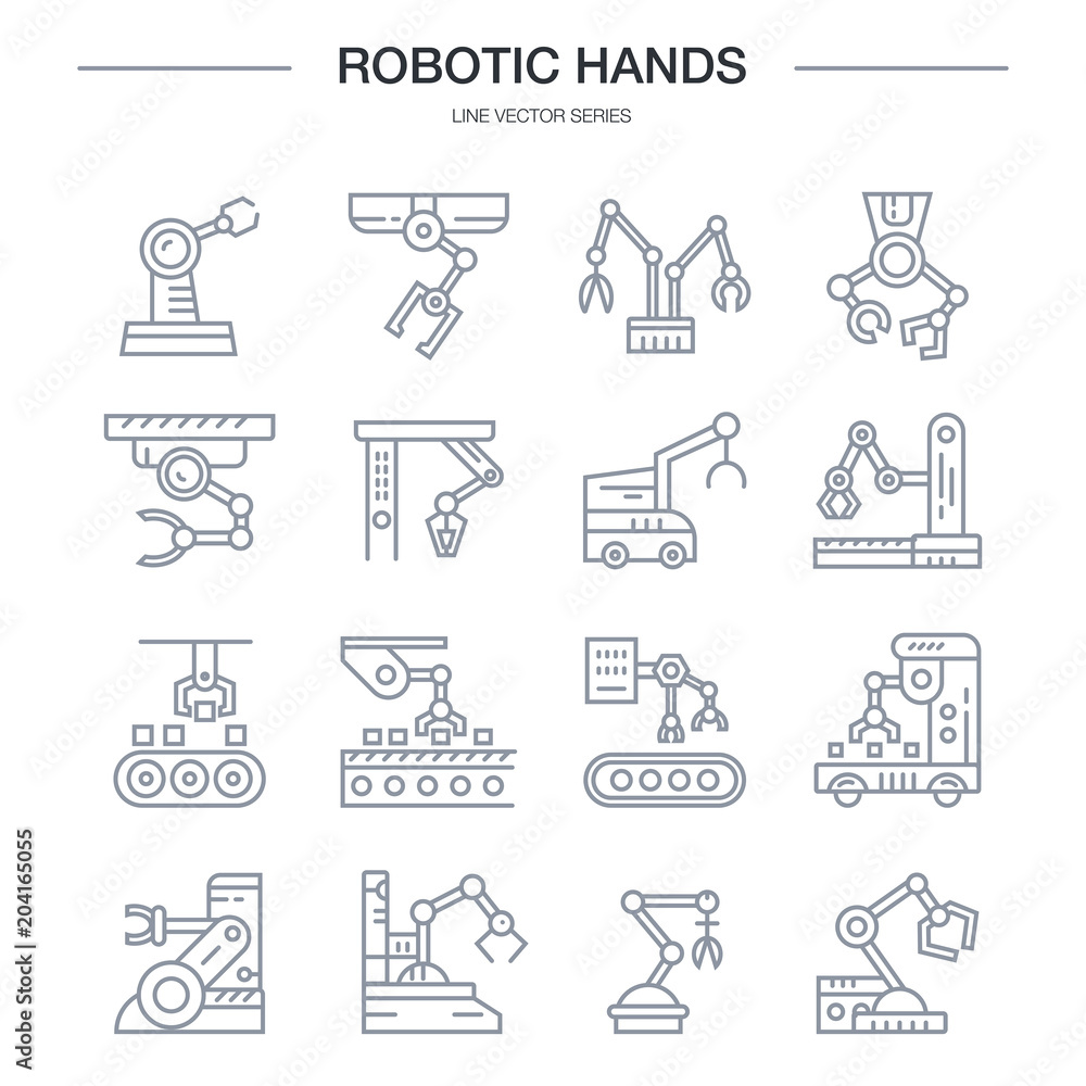 Industrial Robot Icon Industrial Robot Icon