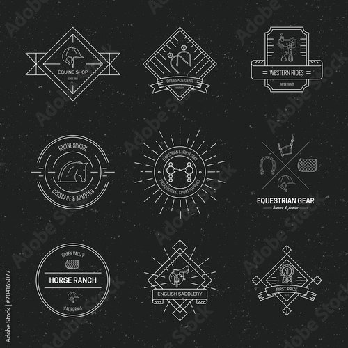 Equine Hipster Logo