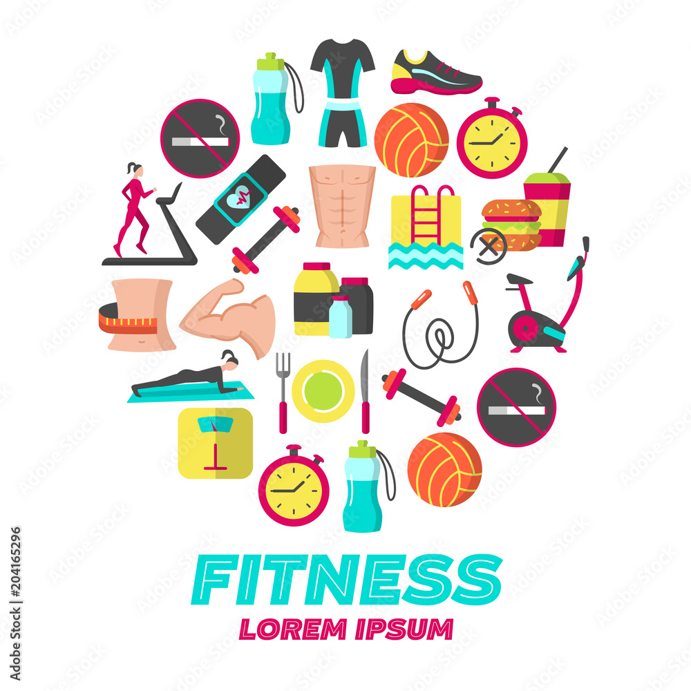 Fitness and health frame