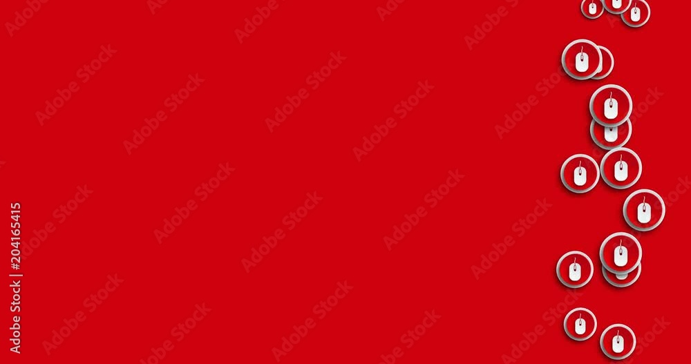 animation modern abstract mouse icons motion background. animation modern abstract mouse icons motion background.