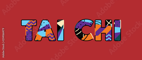 Tai Chi Concept Word Art Illustration