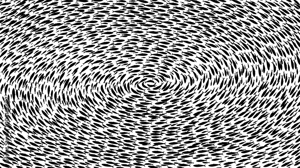 イワシの群れの背景イラスト イワシの群れの背景イラスト
