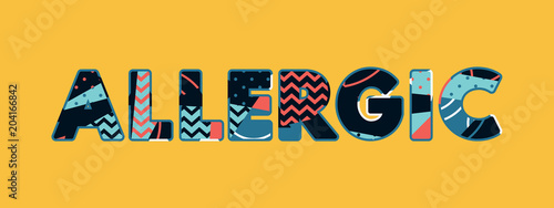 Slika na platnu Allergic Concept Word Art Illustration