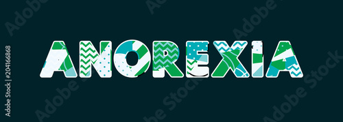 Anorexia Concept Word Art Illustration
