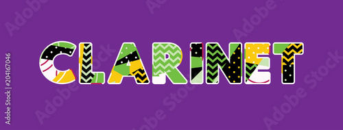 Clarinet Concept Word Art Illustration