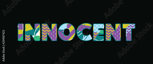 Innocent Concept Word Art Illustration