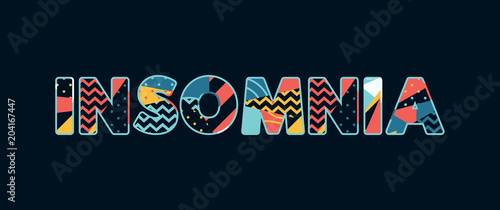 Insomnia Concept Word Art Illustration