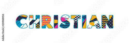Christian Concept Word Art Illustration