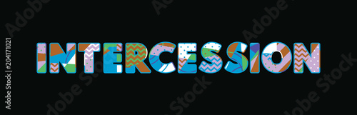 Intercession Concept Word Art Illustration