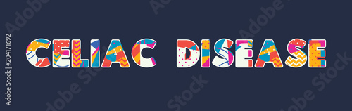 Celiac Disease Concept Word Art Illustration