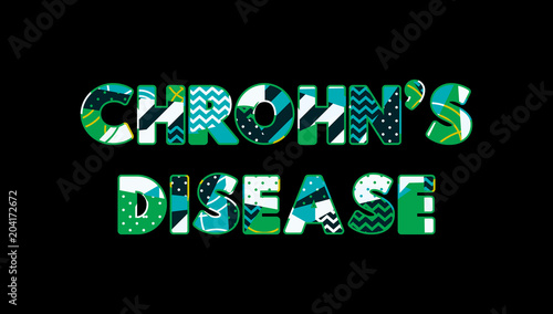 Chrohn's Disease Concept Word Art Illustration