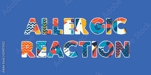 Allergic Reaction Concept Word Art Illustration