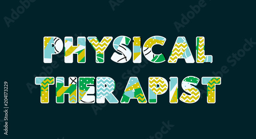 Physical Therapist Concept Word Art Illustration