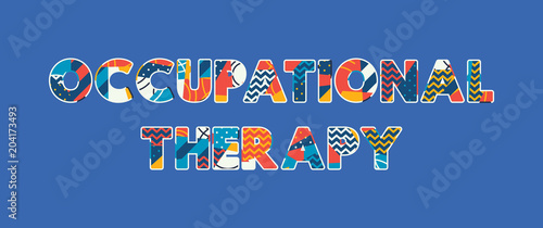 Occupational Therapy Concept Word Art Illustration photo