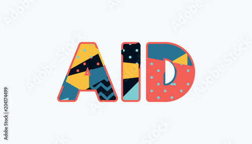 AID Concept Word Art Illustration