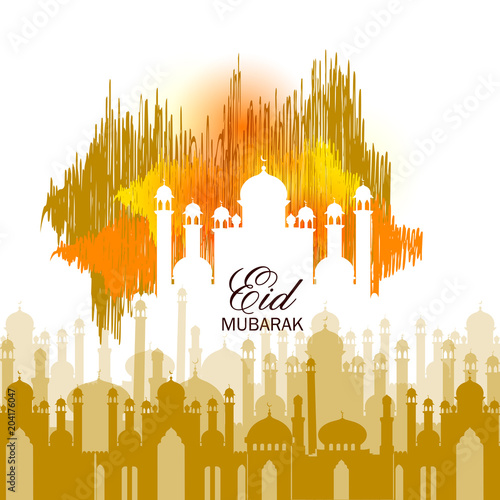 Islamic celebration background with text Ramadan Kareem