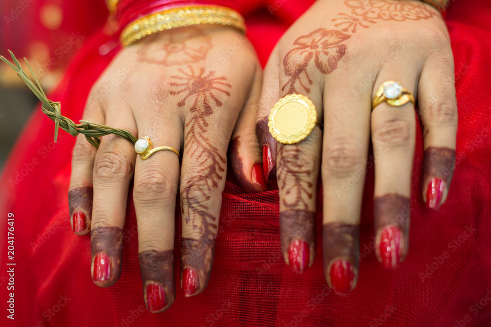 Hindu Nepali Bride's Hand