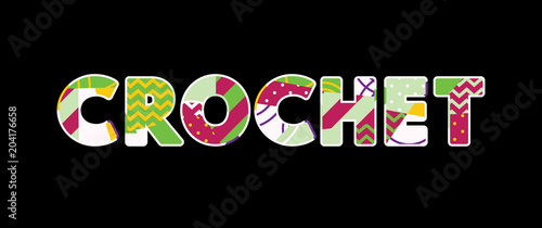 Crochet Concept Word Art Illustration