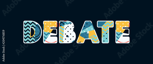 Debate Concept Word Art Illustration