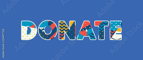 Donate Concept Word Art Illustration