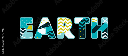 Earth Concept Word Art Illustration