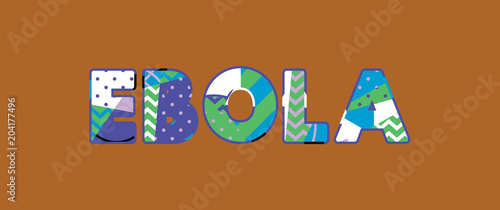 Ebola Concept Word Art Illustration