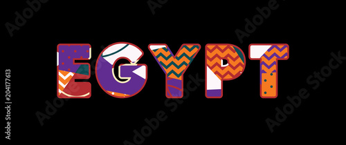 Egypt Concept Word Art Illustration