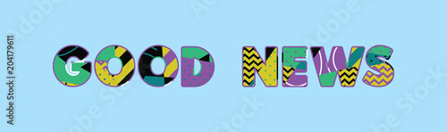 Good News Concept Word Art Illustration