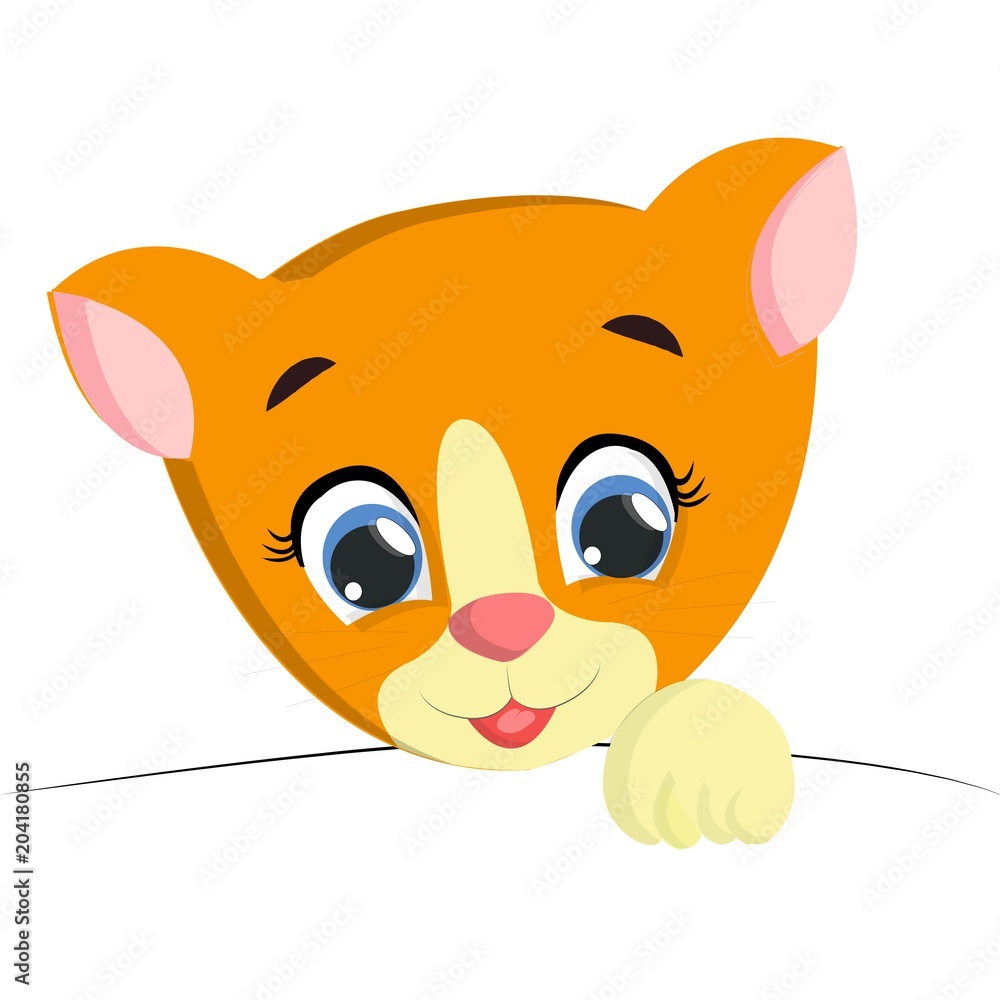 cute cat cartoon. vector illustration cute cat cartoon. vector illustration