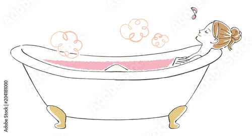 女性 入浴 入浴剤