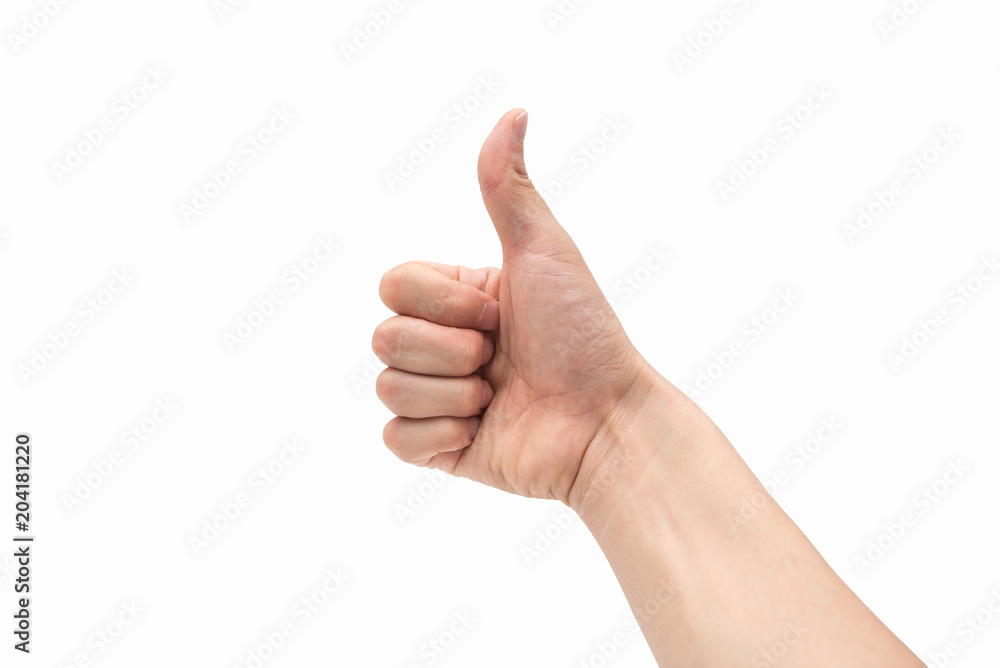 hand gesture isolated on white background hand gesture isolated on white background