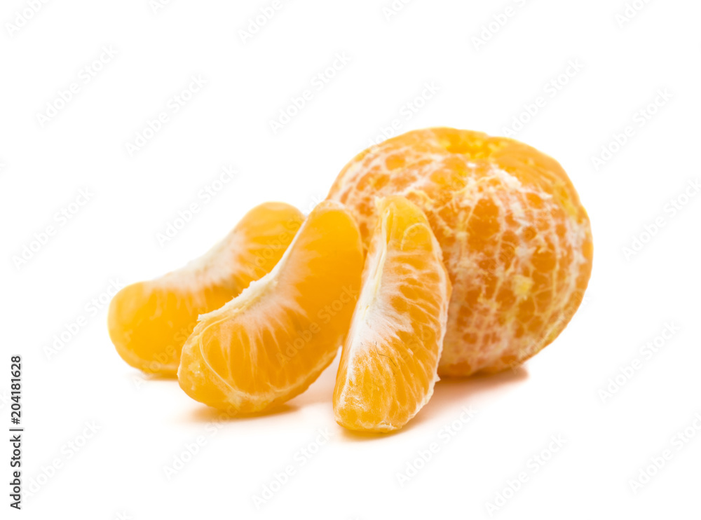 Fresh Orange Fruit Slices with Orange isolated on white background Fresh Orange Fruit Slices with Orange isolated on white background