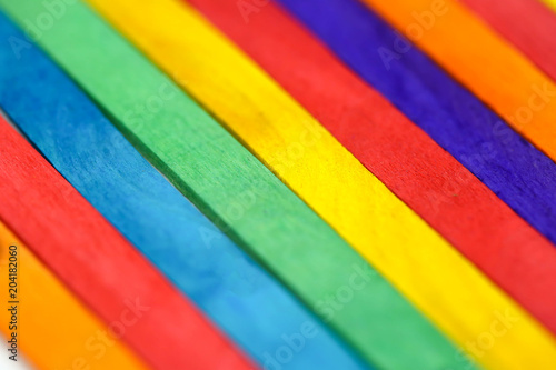 Colorful Multicolored wood background abstract.