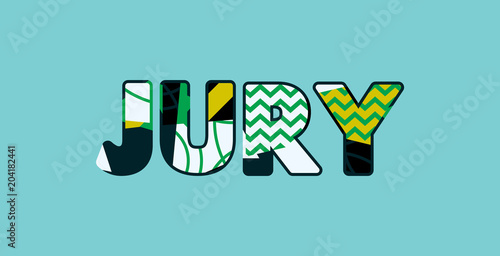 Jury Concept Word Art Illustration