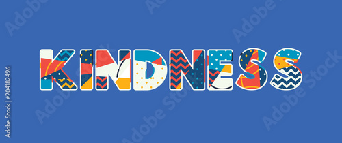 Kindness Concept Word Art Illustration