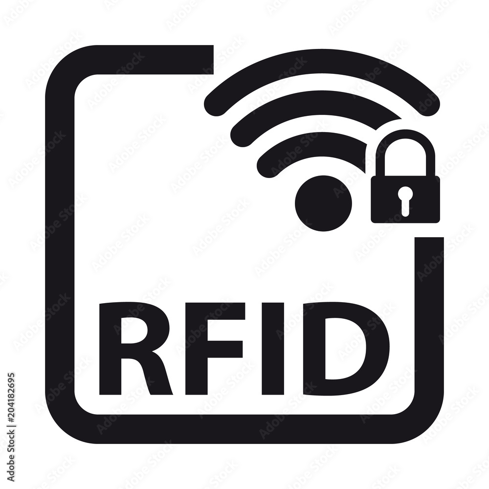 Radio Frequency Identification RFID vector de Stock | Adobe Stock