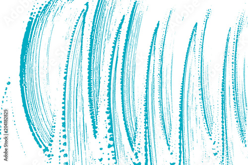 Natural soap texture. Amusing green blue foam trace background. Artistic original soap suds. Cleanliness, cleanness, purity concept. Vector illustration.