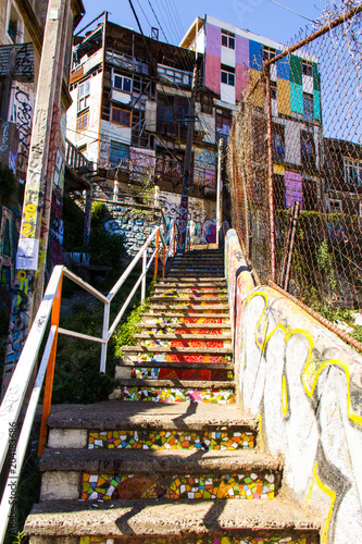 Stairs to valparaiso - Chile